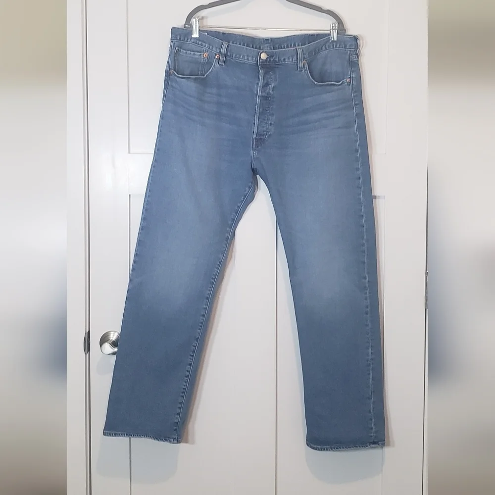 Levis 501 BIG E Button Fly Blue Jeans Size 40 X 32